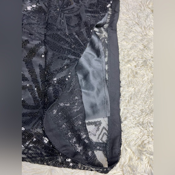 New Jessica Simpson black sequin cocktail dress size 4 - Picture 12 of 13